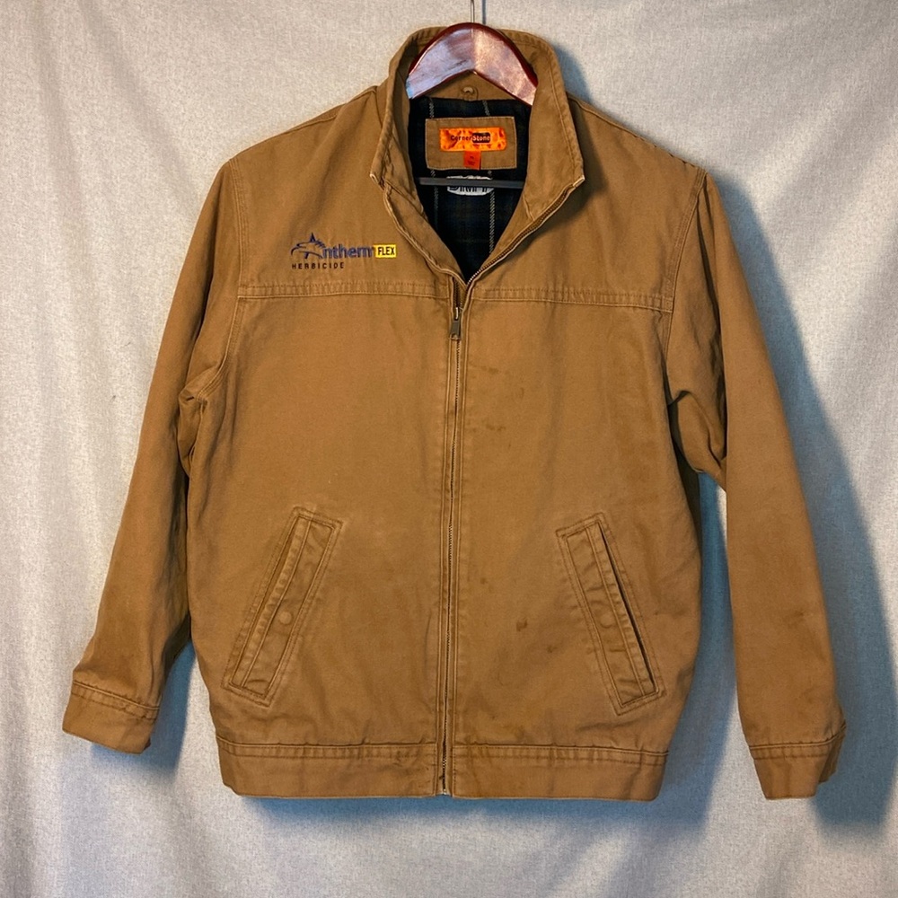 CORNERSTONE WASHED DUCK CLOTH FLANNEL LINED WORK JACKET CSJ40. Size XL